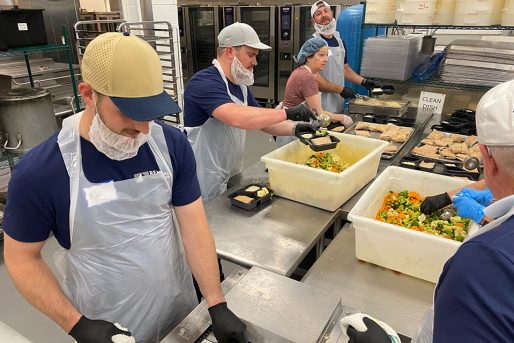 Esler Companies Cares Food prep